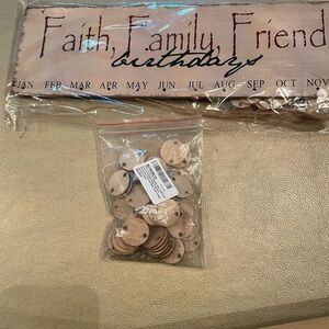 Family birthday board